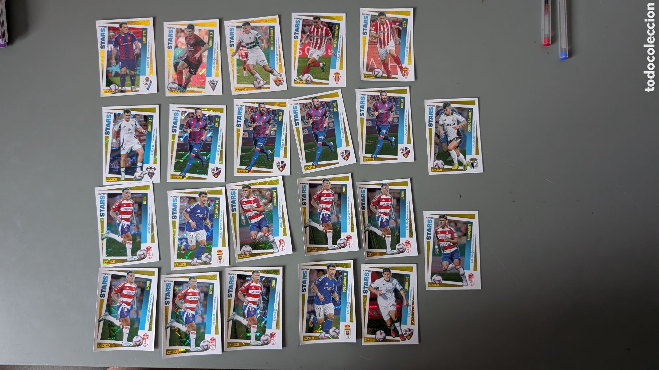 Cromos de F&uacute;tbol: LOTE 22 CROMOS STAR HYPERMOTION LIGA 2024/25 24 25 PANINI NUNCA PEGADOS