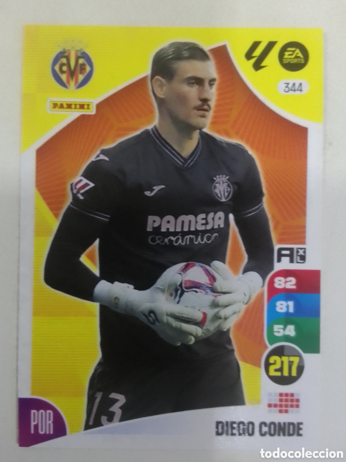 Cromos de F&uacute;tbol: Adrenalyn XL 2024-25 n&deg; 344 Diego Conde &bull; Villarreal.