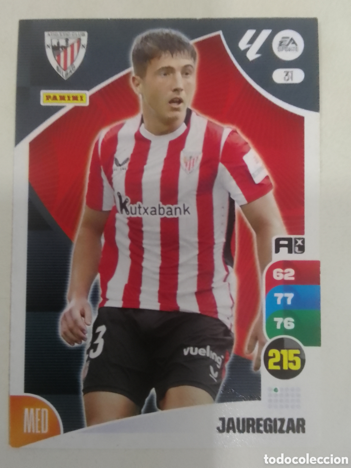 Cromos de F&uacute;tbol: Adrenalyn XL 2024-25 n&deg; 31 Jaureguzar &bull; Athletic Club.