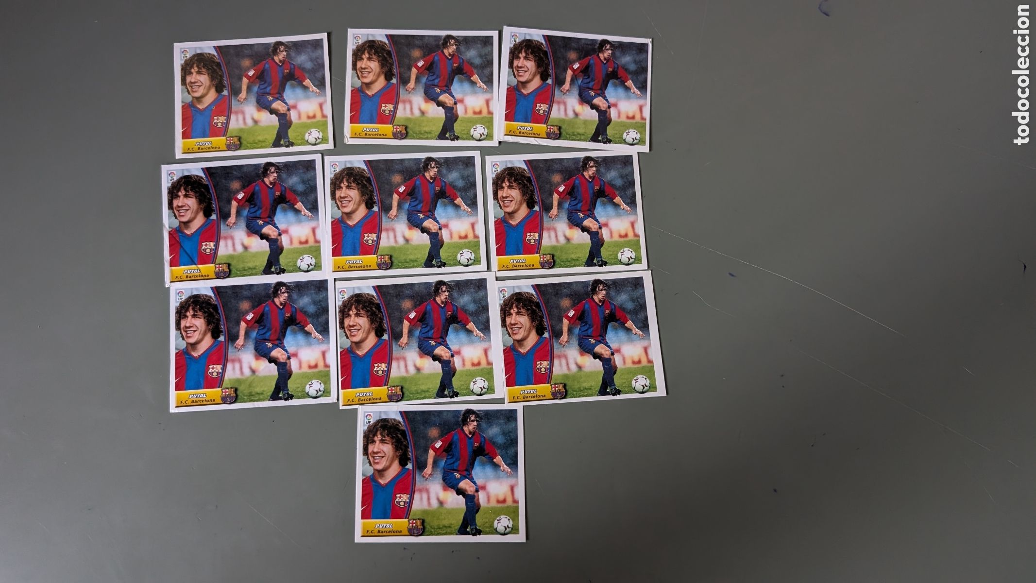 Cromos de F&uacute;tbol: LOTE 10 CROMOS PUYOL BARCELONA LIGA ESTE 2003/04 03 04 NUNCA PEGADOS SIN PEGAR