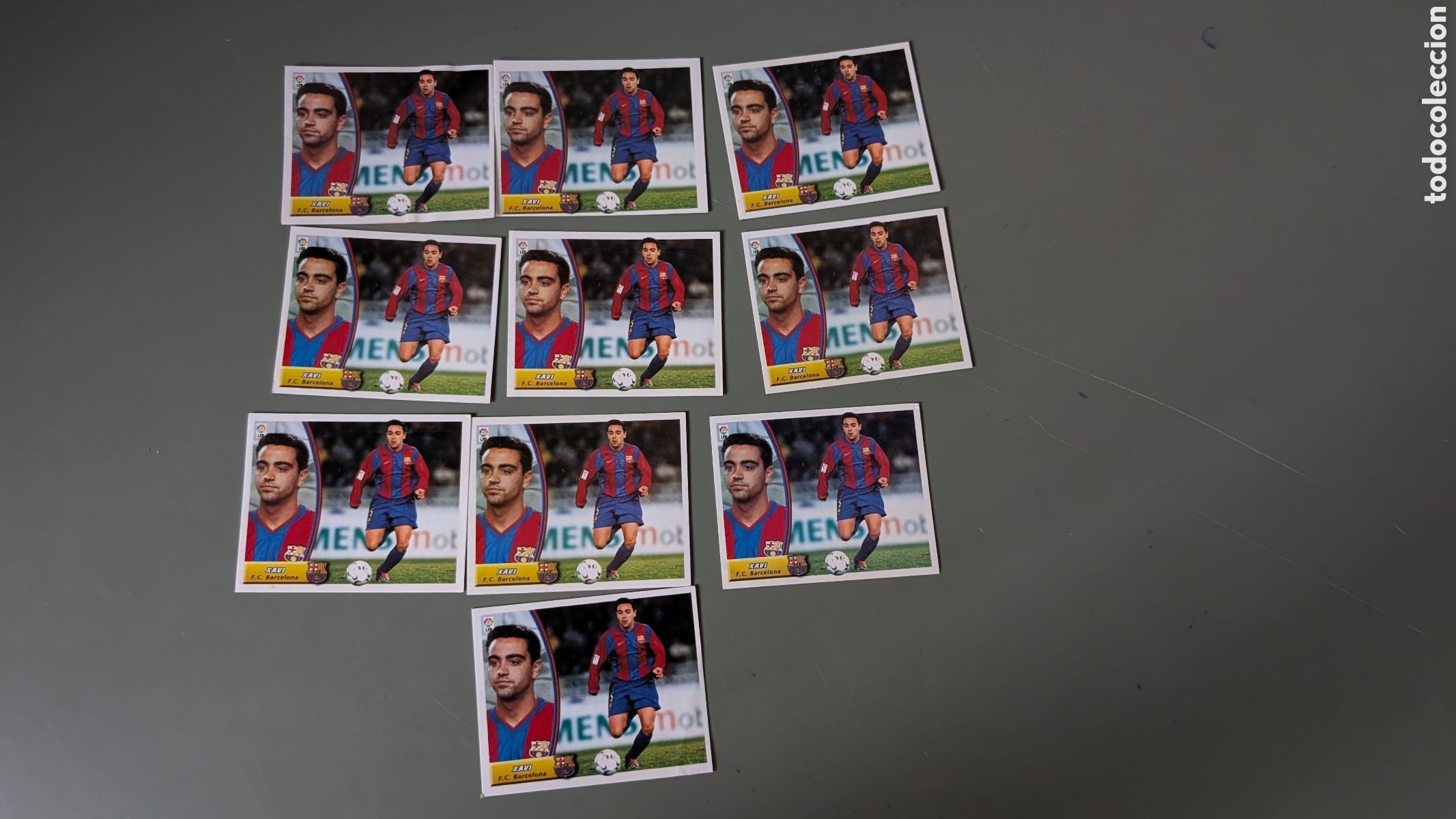 Cromos de F&uacute;tbol: LOTE 10 CROMOS XAVI BARCELONA LIGA ESTE 2003/04 03 04 NUNCA PEGADOS SIN PEGAR