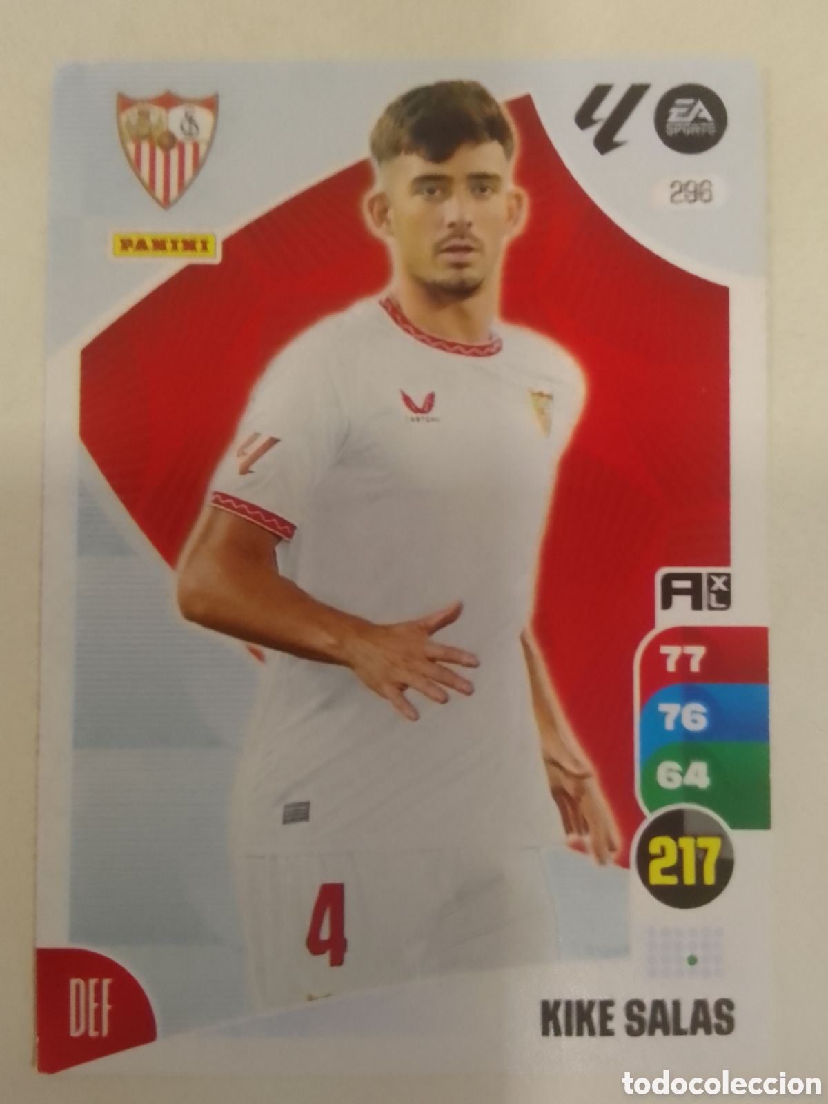 Cromos de F&uacute;tbol: Adrenalyn XL 2024-25 n&deg; 296 Kike Salas &bull; Sevilla.