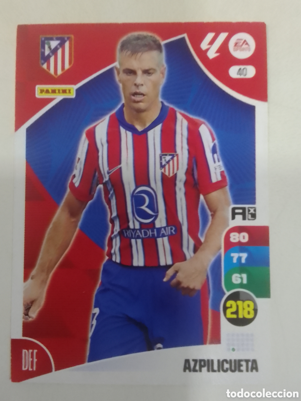 Cromos de F&uacute;tbol: Adrenalyn XL 2024-25 n&deg; 40 Azpilicueta &bull; Atl&eacute;tico de Madrid.