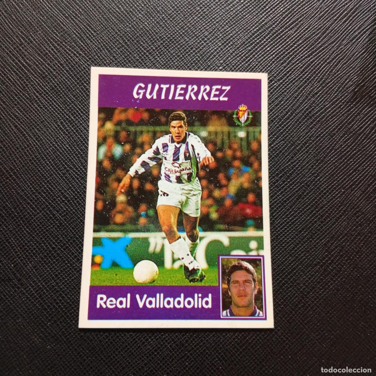 Cromos de F&uacute;tbol: 104 GUTIERREZ VALLADOLID PANINI 1997 1998 CROMO FUTBOL 97 98 - SIN PEGAR - A165 PG226