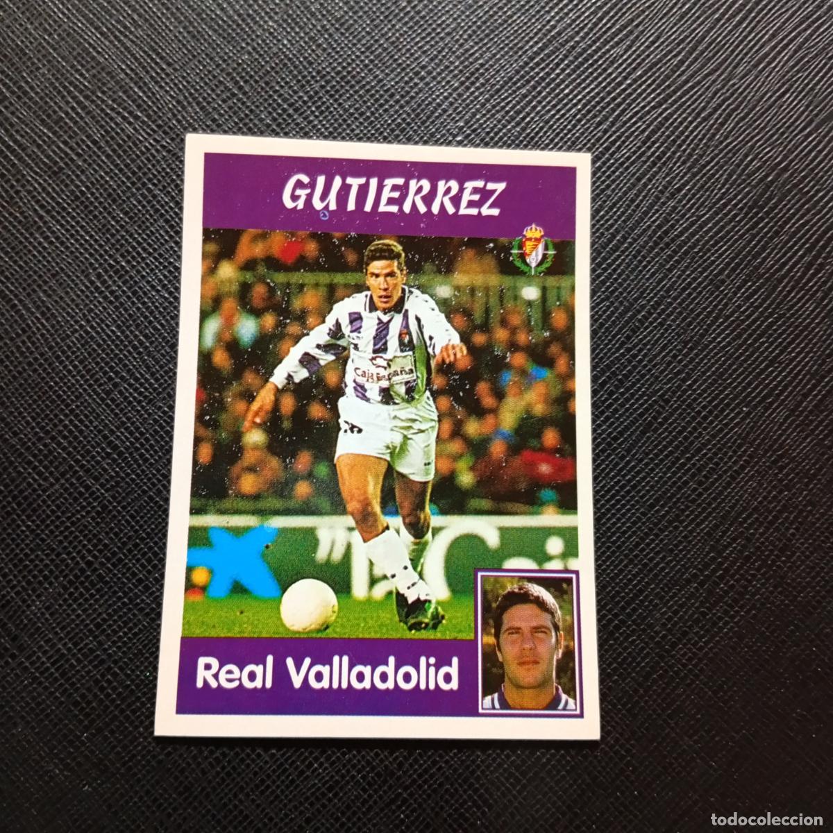 Cromos de F&uacute;tbol: 104 GUTIERREZ VALLADOLID PANINI 1997 1998 CROMO FUTBOL 97 98 - SIN PEGAR - A165 PG226 B