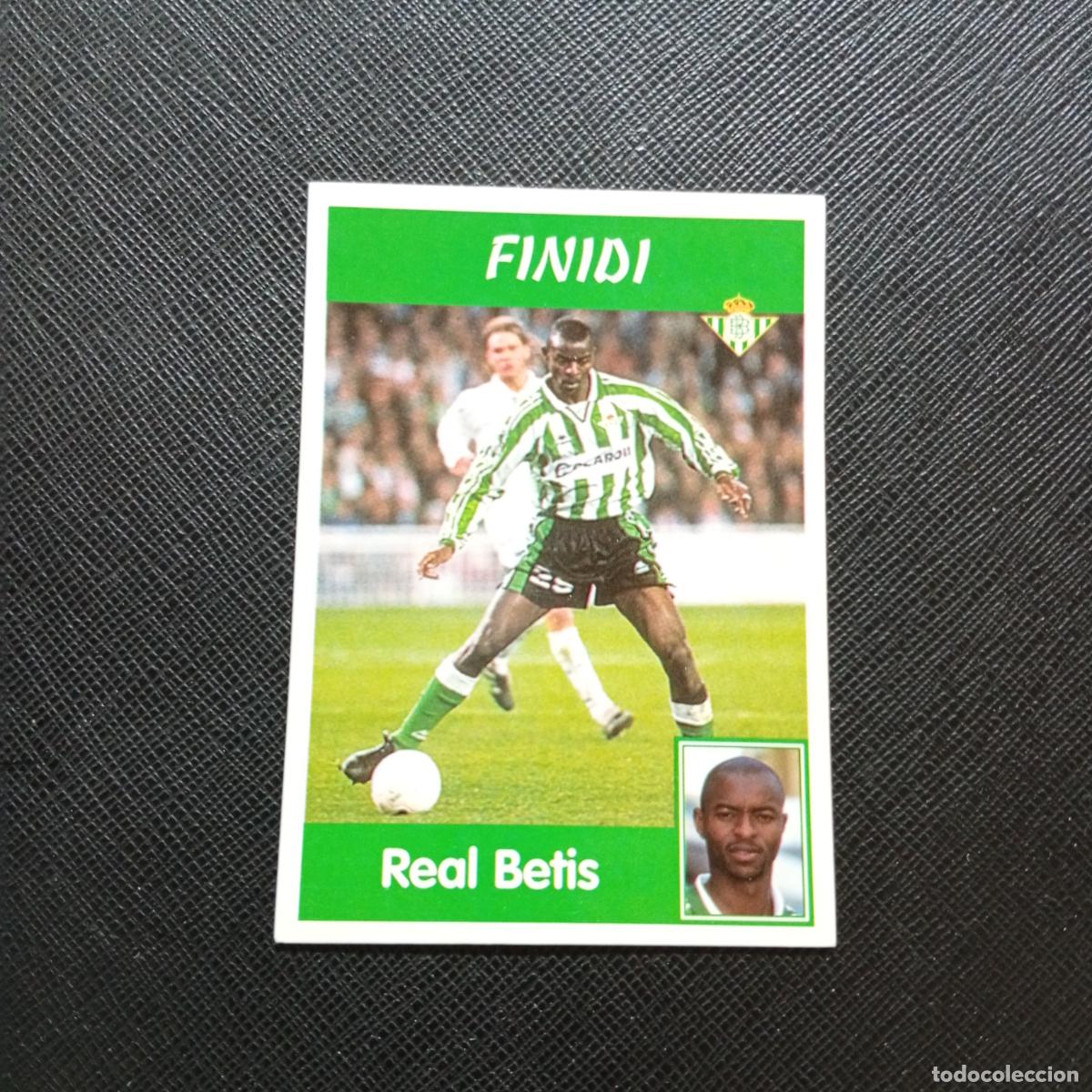 Cromos de F&uacute;tbol: 59 FINIDI REAL BETIS PANINI 1997 1998 CROMO FUTBOL 97 98 - SIN PEGAR - A165 PG235 B
