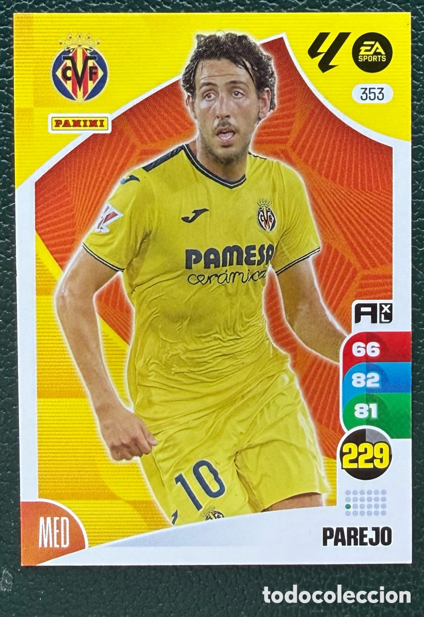 Cartes &agrave; collectionner de Football: 353 PAREJO VILLARREAL CF FICHAS ALBUM ADRENALYN XL 2024 2025 24 25