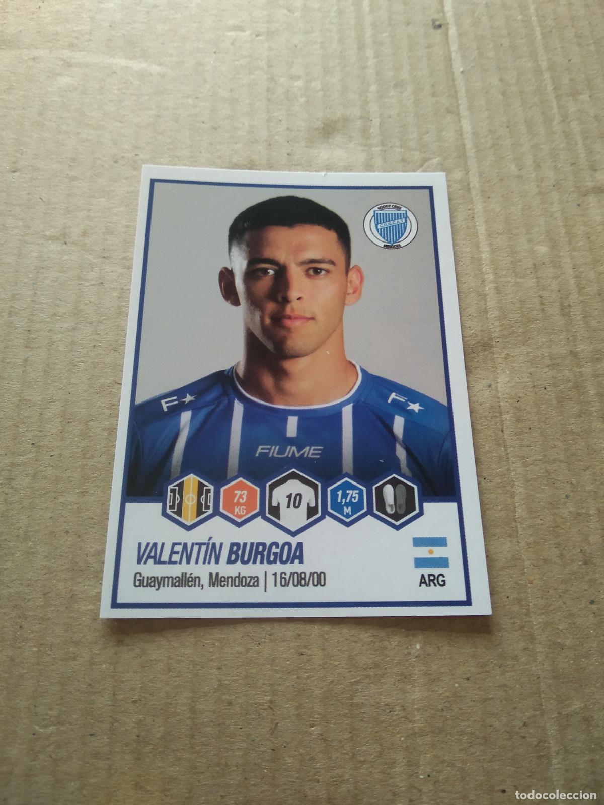 Cromos de F&uacute;tbol: 218 VALENTIN BURGOA GODOY CRUZ CROMO FUTBOL ARGENTINO PANINI LIGA ARGENTINA 2022