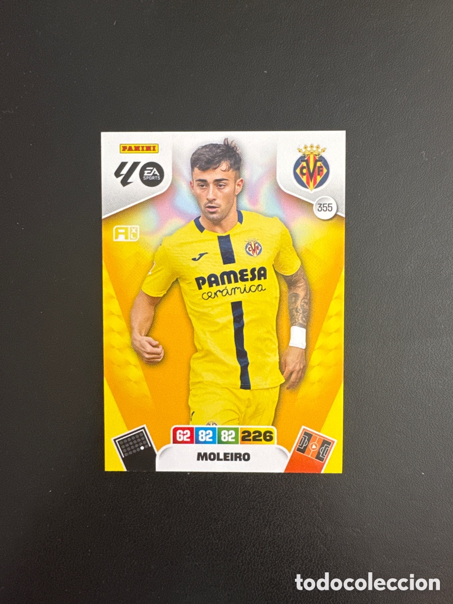 Cromos de F&uacute;tbol: MOLEIRO VILLARREAL N&Uacute;MERO 355 ADRENALYN 2025 2026