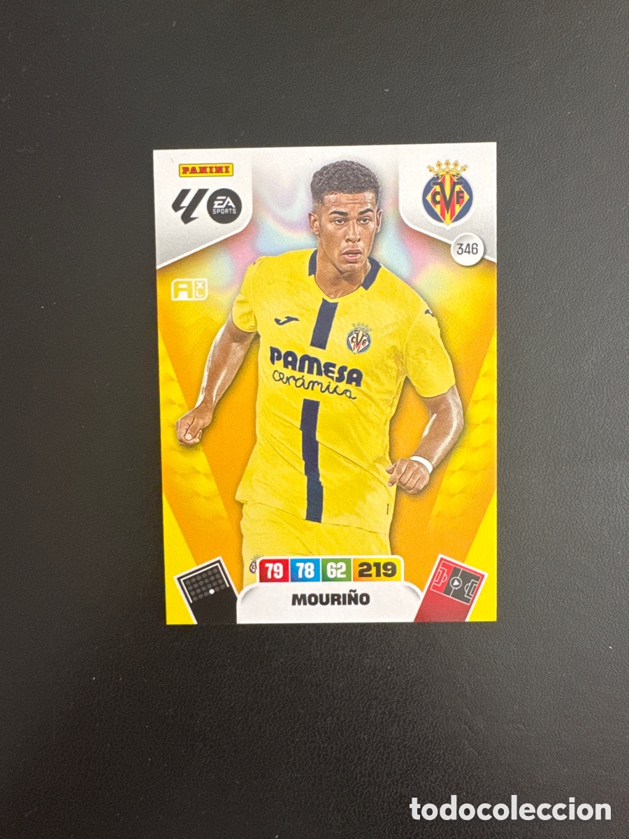 Cromos de F&uacute;tbol: MOURI&Ntilde;O VILLARREAL N&Uacute;MERO 346 ADRENALYN 2025 2026