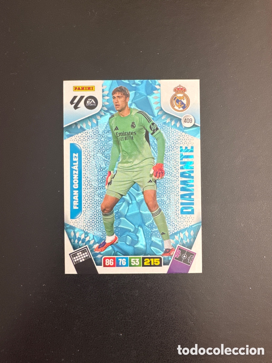 Cromos de F&uacute;tbol: FRAN GONZ&Aacute;LEZ DIAMANTE NUMERO 409 ADRENALYN 2025 2026