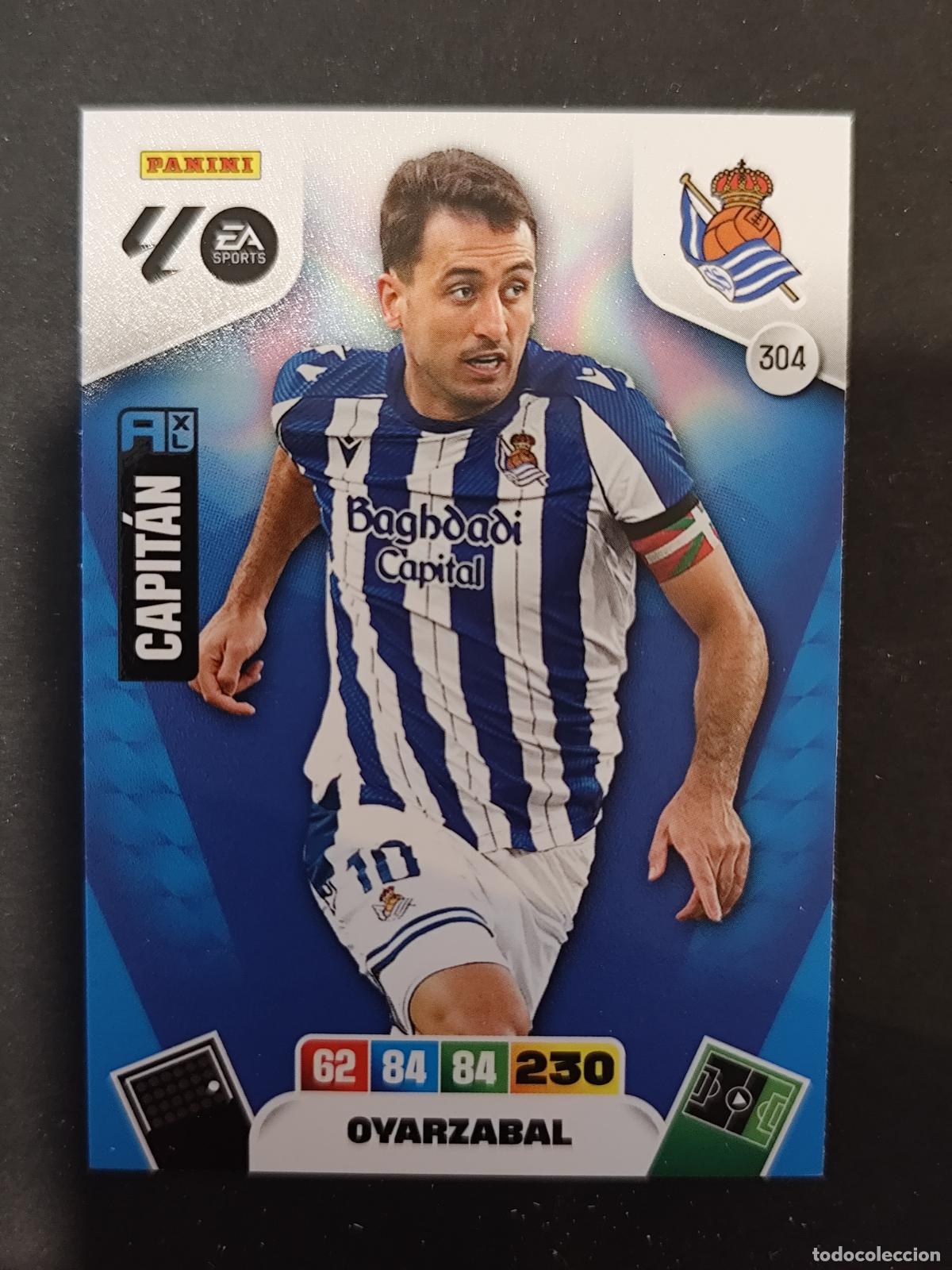 Cromos de F&uacute;tbol: 304 OYARZABAL CAPIT&Aacute;N REAL SOCIEDAD ADRENALYN 2025 2026 25 26