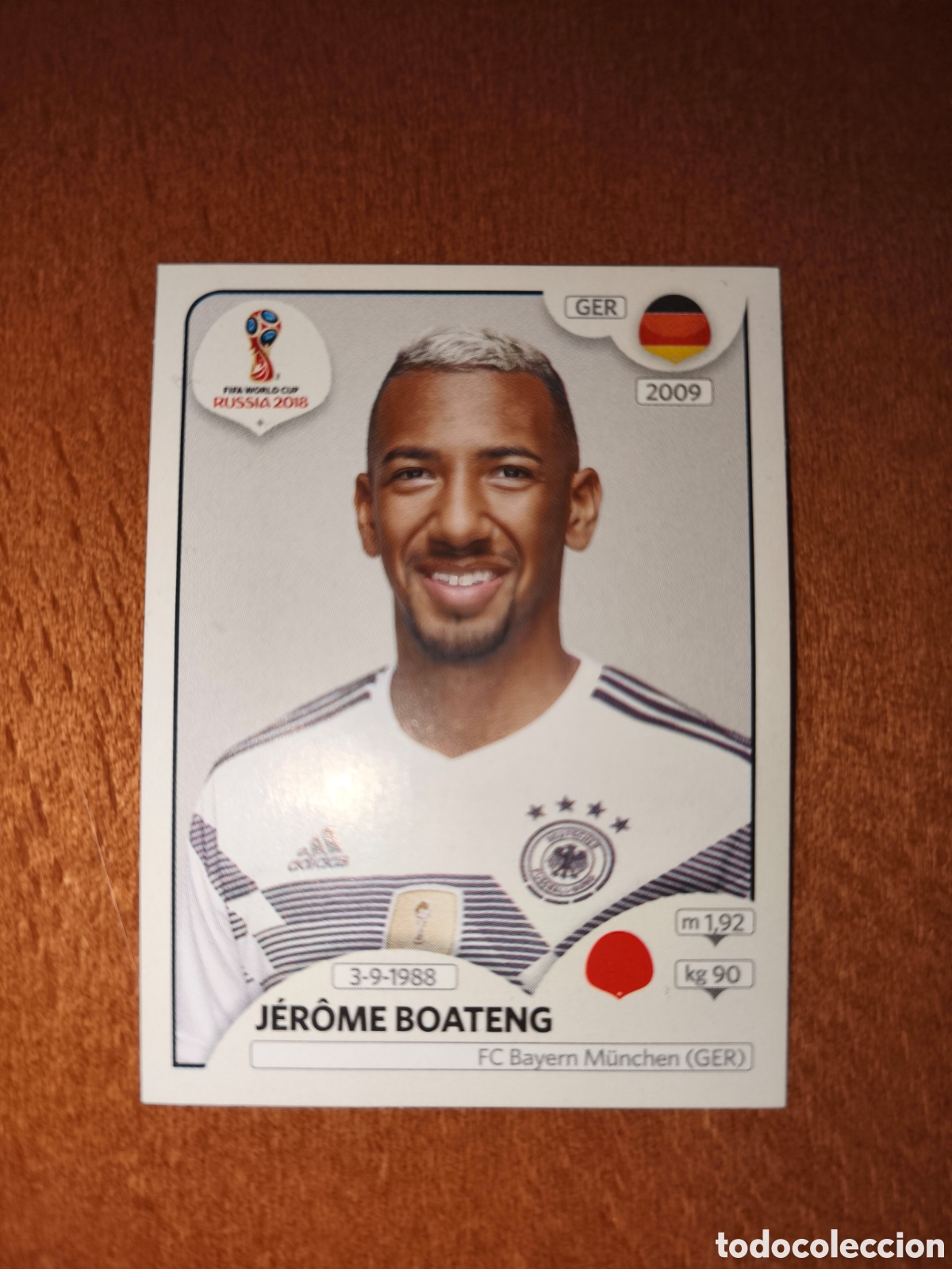 Cromos de F&uacute;tbol: Jerome Boateng n&deg;437 Fifa World Cup Rusia Russia 2018 Alemania