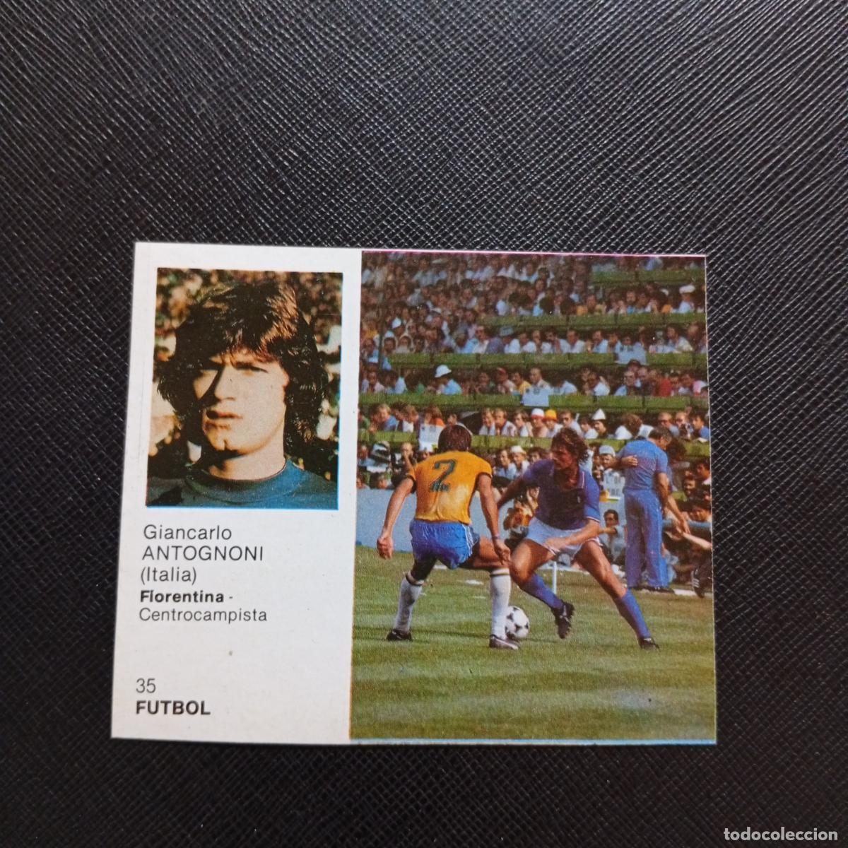 Cromos de F&uacute;tbol: 35 ANTOGNONI ITALIA BRUGUERA ASES DEL DEPORTE MUNDIAL 1983 CROMO 83 - DESPEGADO - C