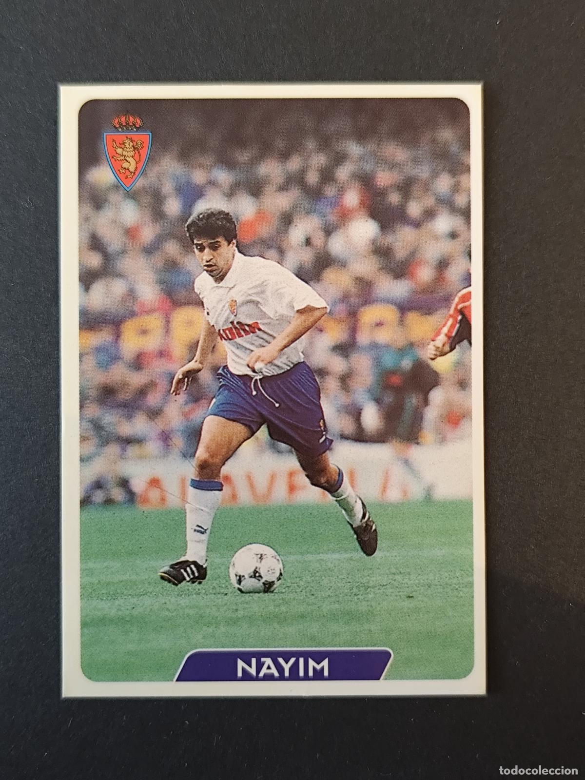 Cromos de F&uacute;tbol: 120 NAYIM ZARAGOZA MUNDICROMO FICHAS LIGA 1995 1996 95 96