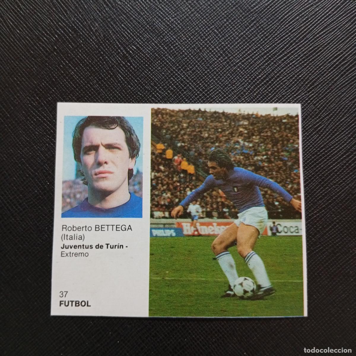 Cromos de F&uacute;tbol: 37 BETTEGA ITALIA BRUGUERA ASES DEL DEPORTE MUNDIAL 1983 CROMO 83 - DESPEGADO - B