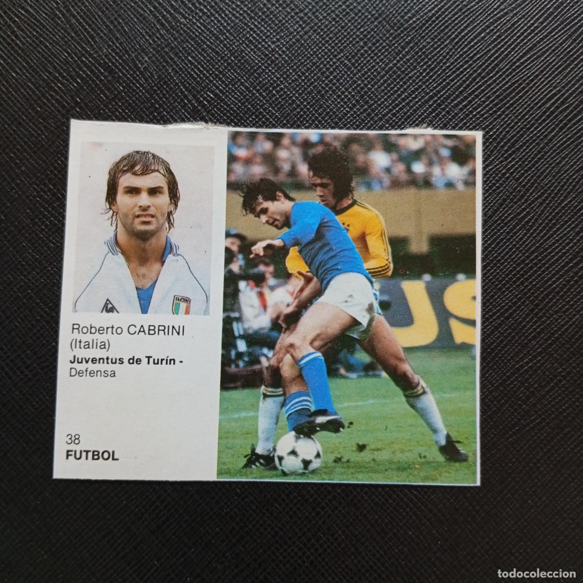 Cromos de F&uacute;tbol: 38 CABRINI ITALIA BRUGUERA ASES DEL DEPORTE MUNDIAL 1983 CROMO 83 - DESPEGADO - B