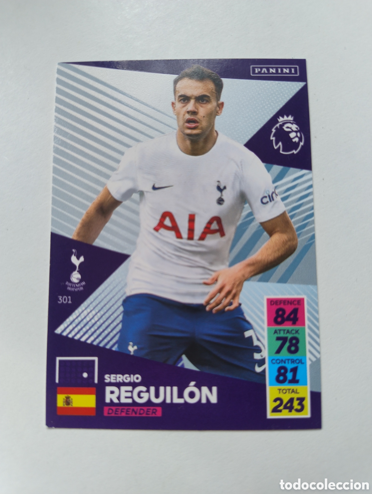 Cromos de F&uacute;tbol: 301 - Reguil&oacute;n - Tottenham - Adrenalyn XL Premier League 2021 - 2022