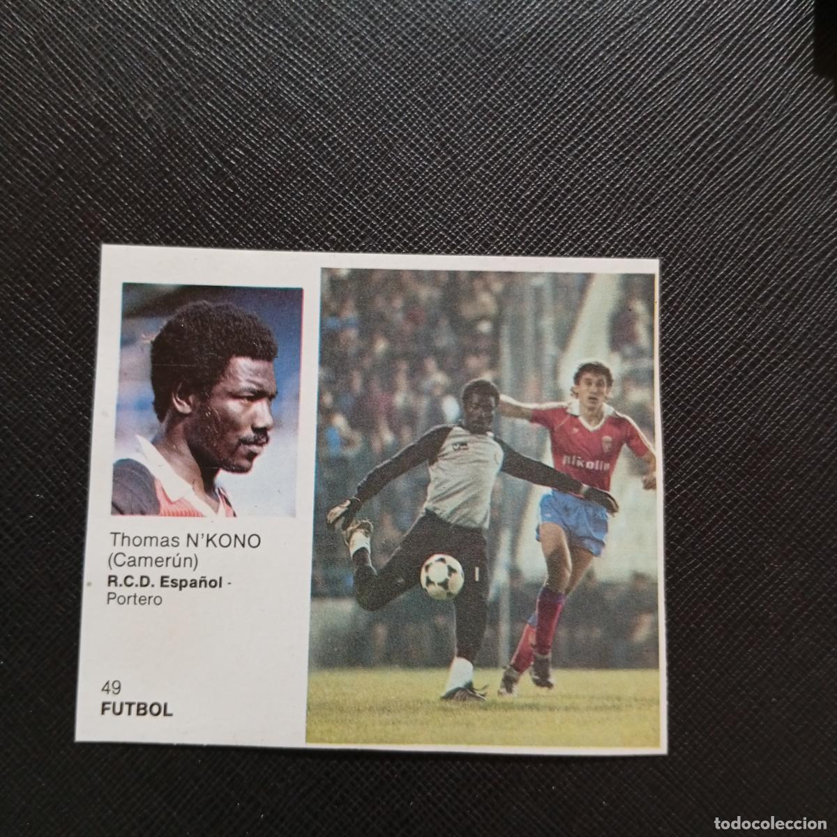 Cromos de F&uacute;tbol: 49 NKONO N&acute;KONO ESPA&Ntilde;OL BRUGUERA ASES DEL DEPORTE MUNDIAL 1983 CROMO 83 - DESPEGADO -
