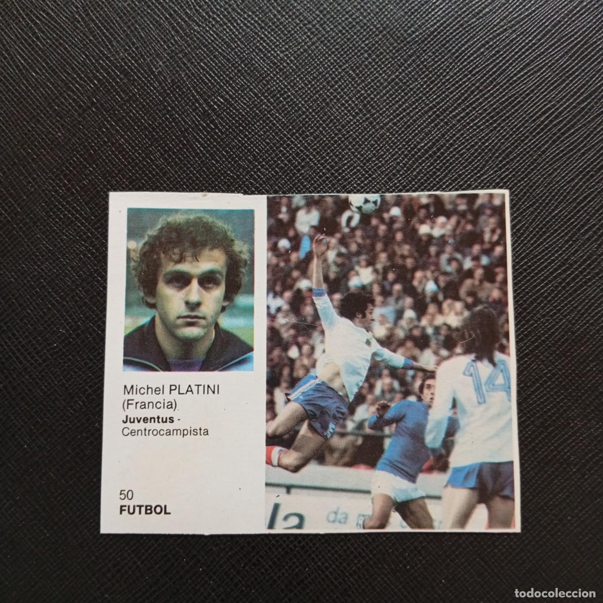 Cromos de F&uacute;tbol: 50 PLATINI FRANCIA BRUGUERA ASES DEL DEPORTE MUNDIAL 1983 CROMO 83 - DESPEGADO - B