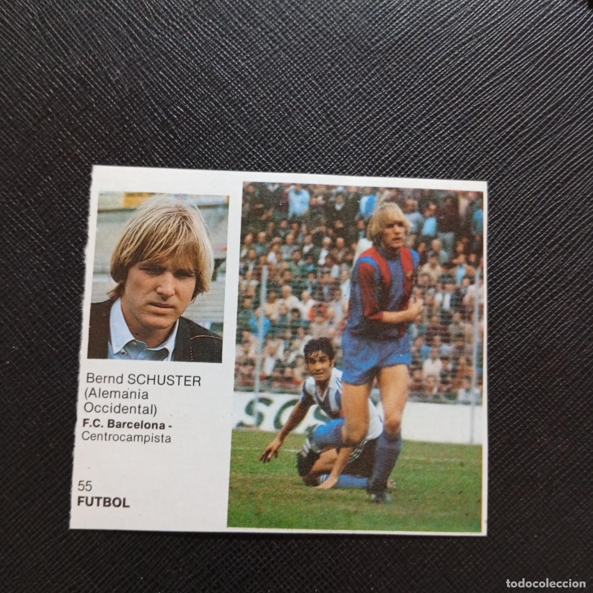 Cromos de F&uacute;tbol: 55 SCHUSTER BARCELONA BRUGUERA ASES DEL DEPORTE MUNDIAL 1983 CROMO 83 - DESPEGADO - B