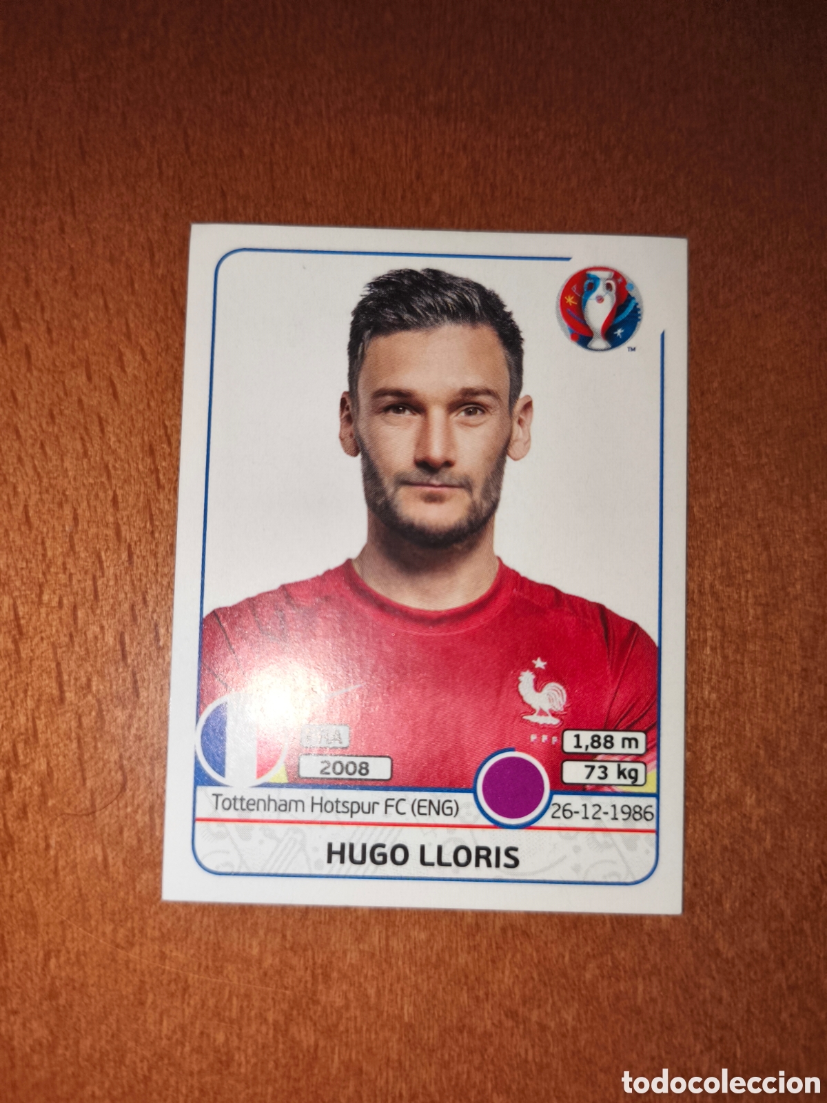 Cromos de F&uacute;tbol: Hugo Lloris n&deg;17 Eurocopa Francia 2018 Francia