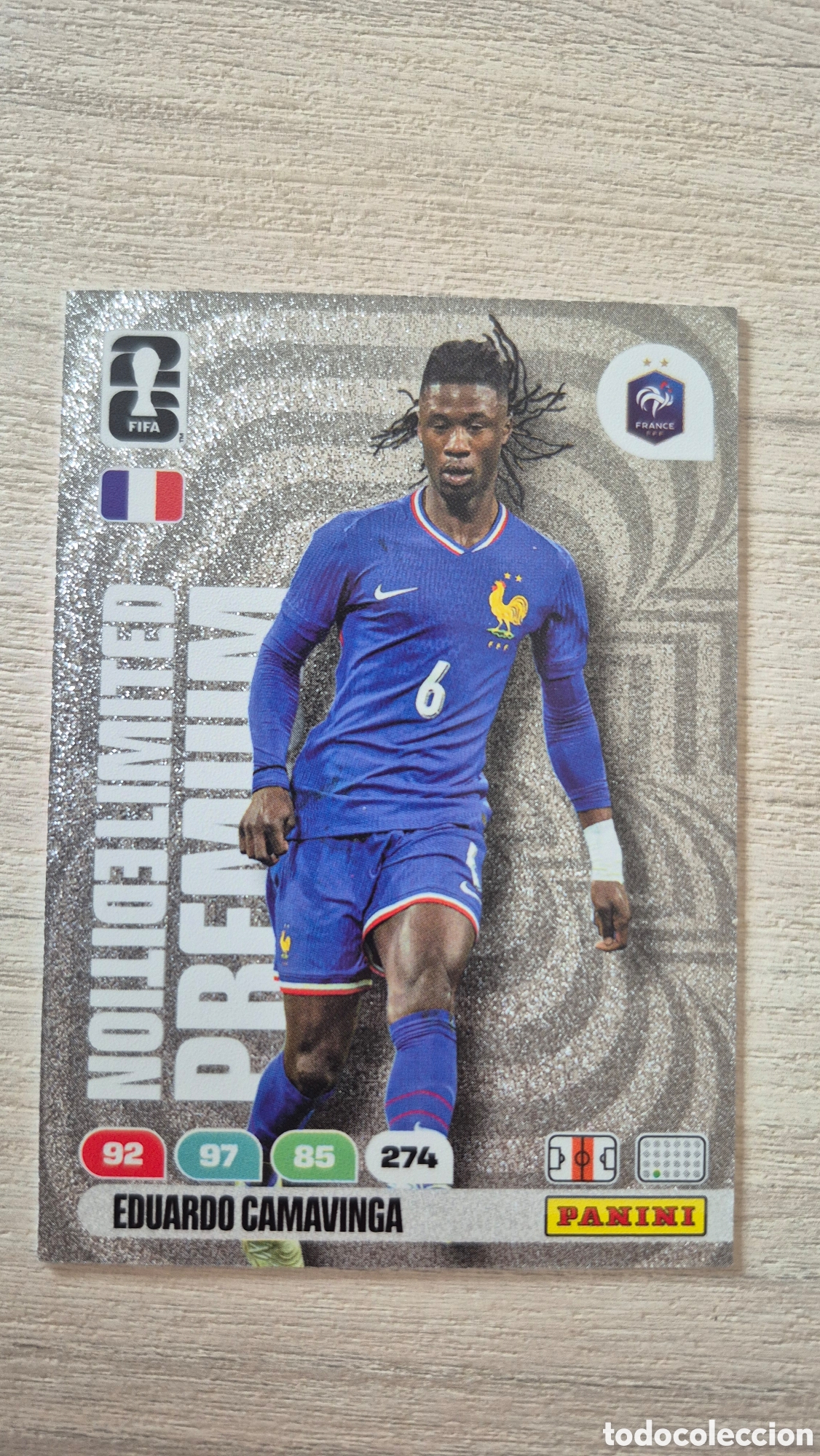 Cromos de F&uacute;tbol: Limited Edition Premium Eduardo Camavinga Adrenalyn FIFA World Cup 26