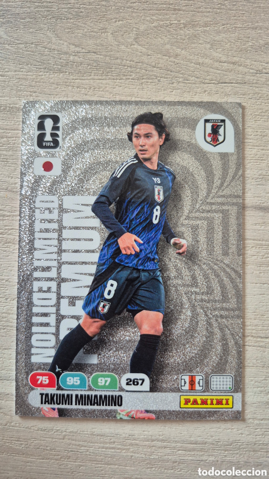 Cromos de F&uacute;tbol: Limited Edition Premium Takumi Minamino Adrenalyn FIFA World Cup 26