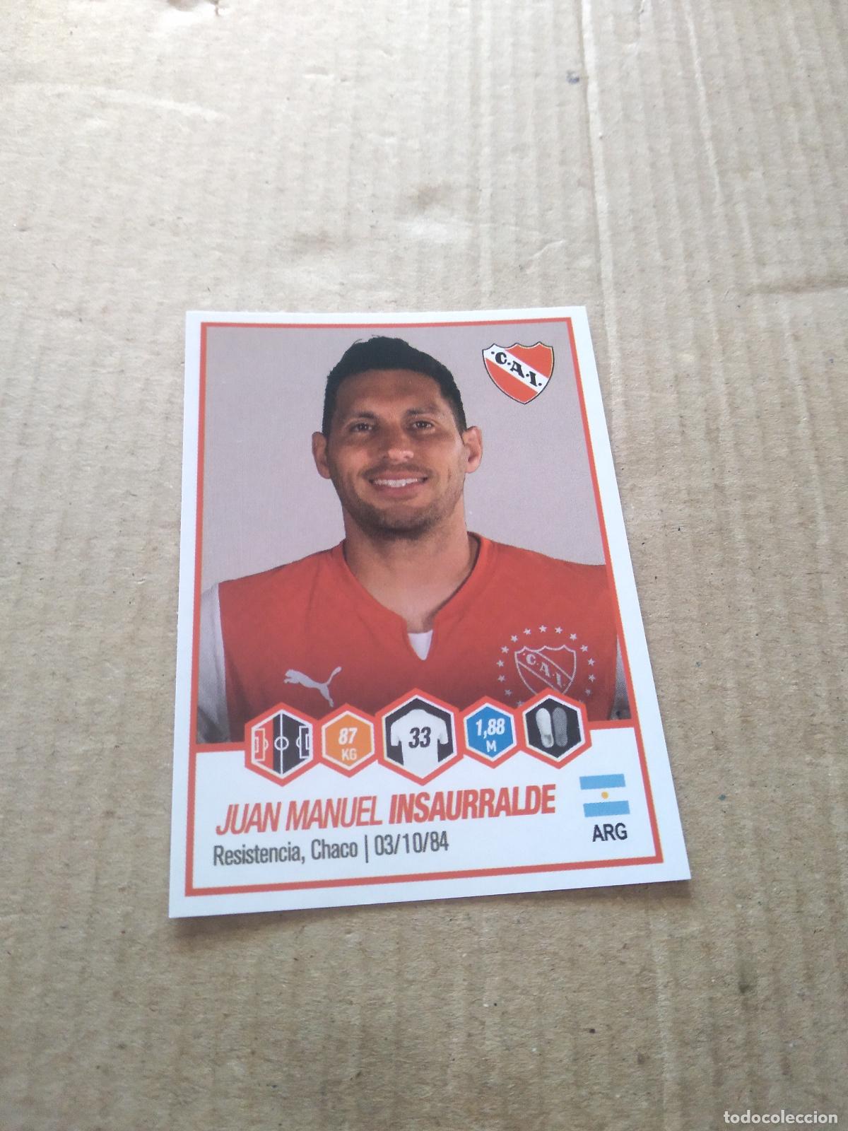 Cromos de F&uacute;tbol: 245 JUAN MANUEL INSAURRALDE INDEPENDIENTE CROMO FUTBOL ARGENTINO PANINI LIGA ARGENTINA 2022