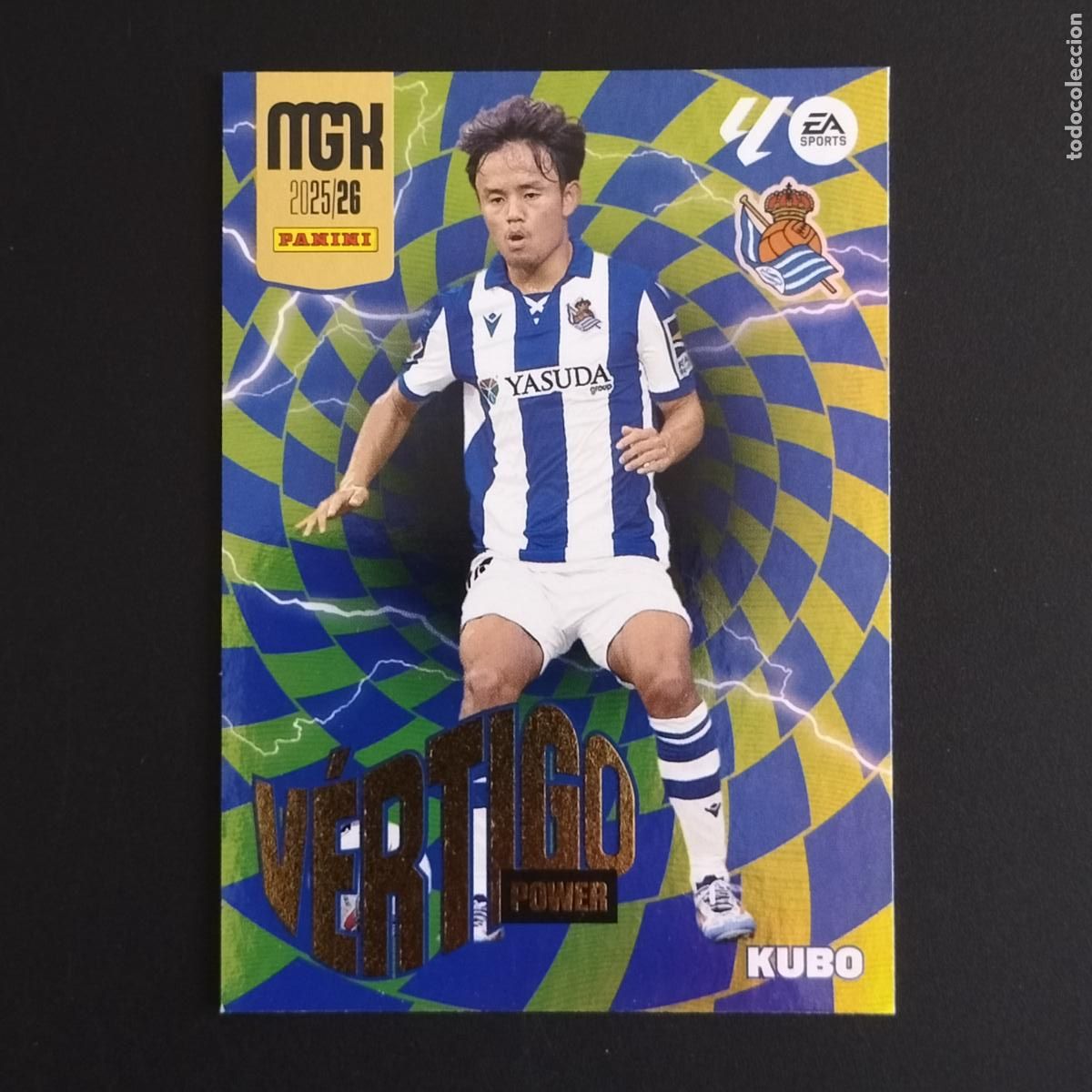 Cromos de F&uacute;tbol: MGK 384 KUBO VERTIGO POWER REAL SOCIEDAD CROMOS ALBUM MEGACRACKS LIGA FUTBOL 2025 2026 25 26