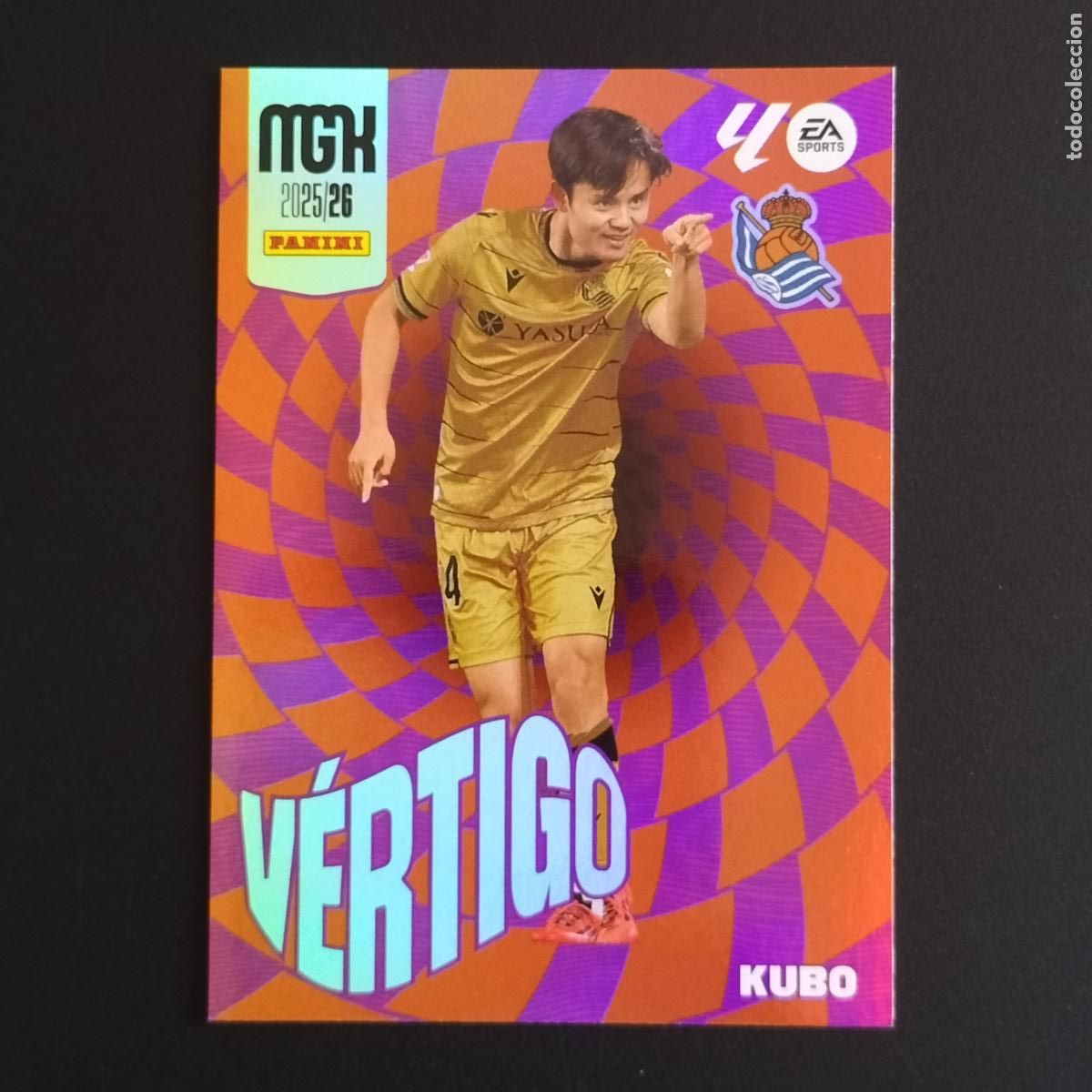 Cromos de F&uacute;tbol: MGK 384 KUBO VERTIGO REAL SOCIEDAD CROMOS ALBUM MEGACRACKS LIGA FUTBOL 2025 2026 25 26