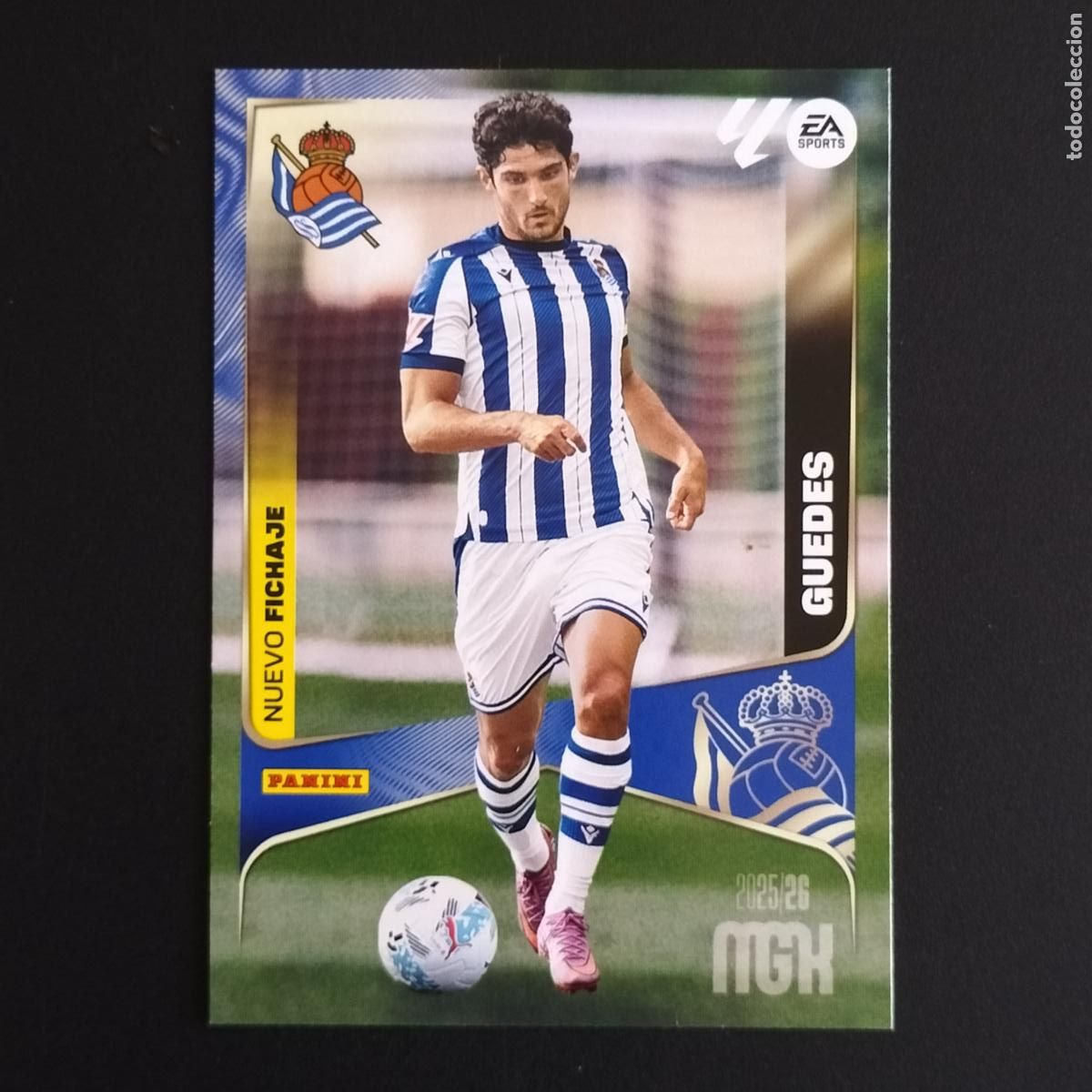 Cromos de F&uacute;tbol: MGK 472 GUEDES NUEVO FICHAJE REAL SOCIEDAD CROMOS MEGACRACKS LIGA FUTBOL 2025 2026 25 26