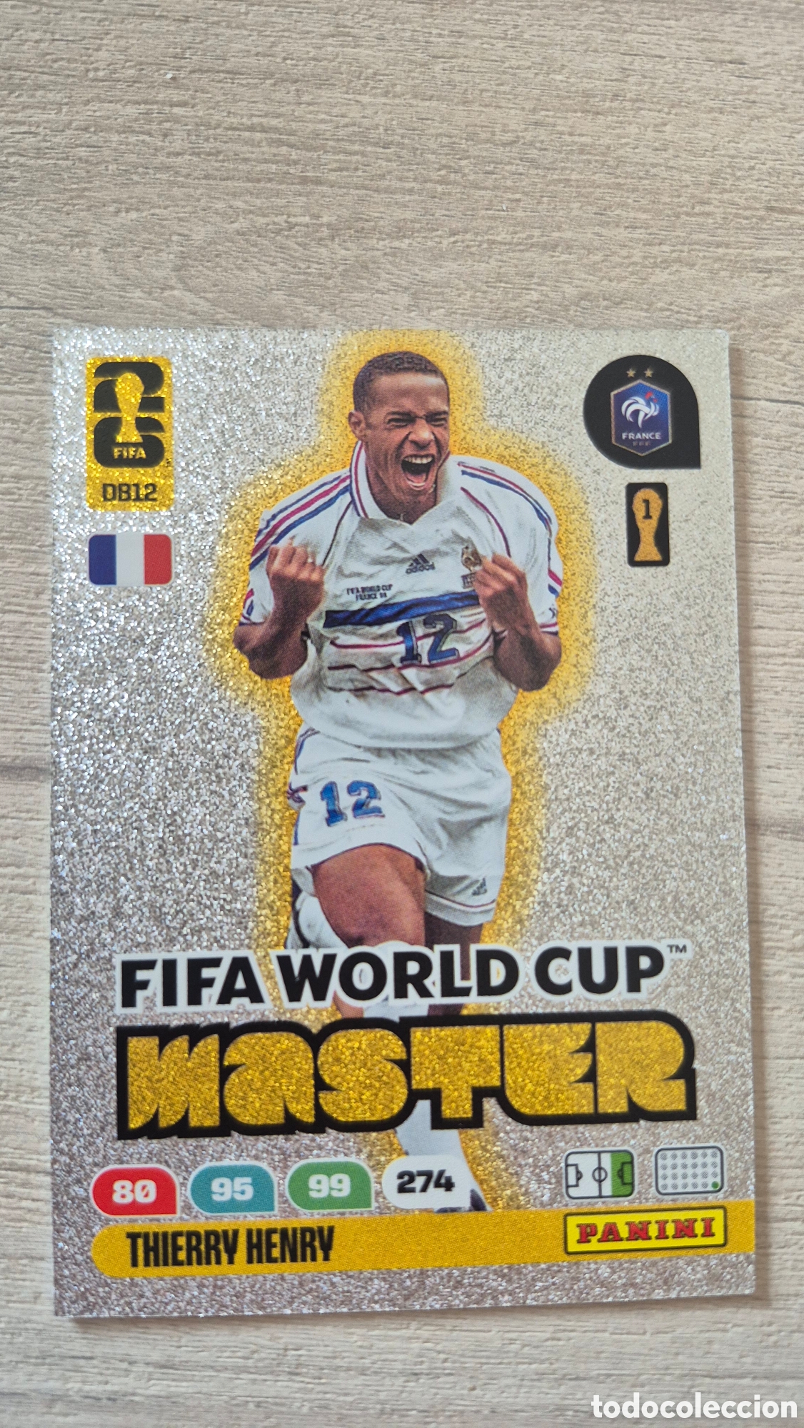 Cromos de F&uacute;tbol: DB12 FIFA World Cup Master Thierry Henry Adrenalyn FIFA World Cup 26