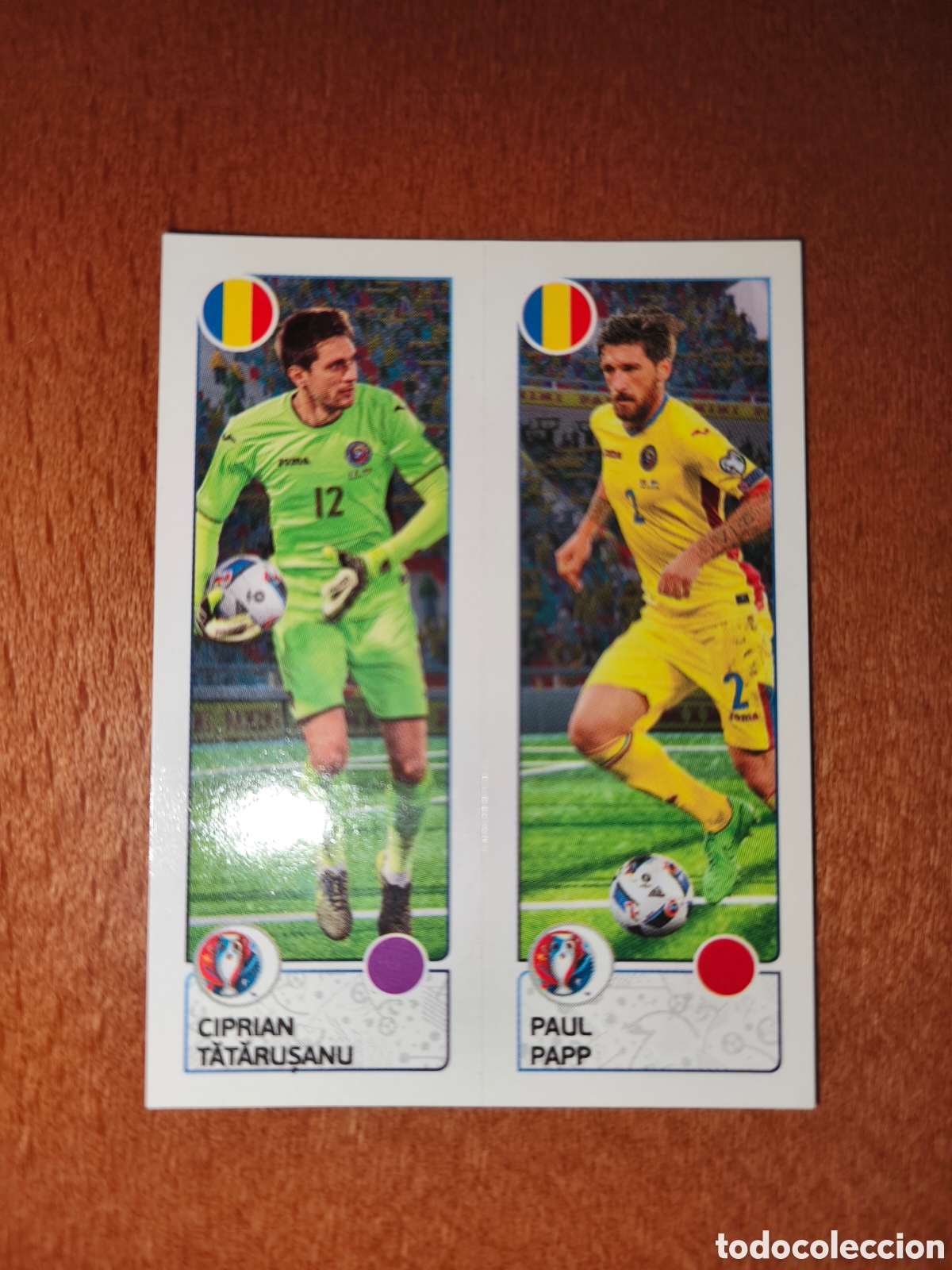 Cromos de F&uacute;tbol: Ciprian Tatarussnu/Paul Papp n&deg;44 UEFA Euro 2016 Ruman&iacute;a