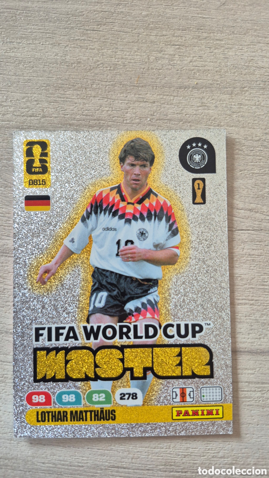 Cromos de Futebol: DB15 FIFA World Cup Master Lothar Matth&auml;us Adrenalyn FIFA World Cup 26