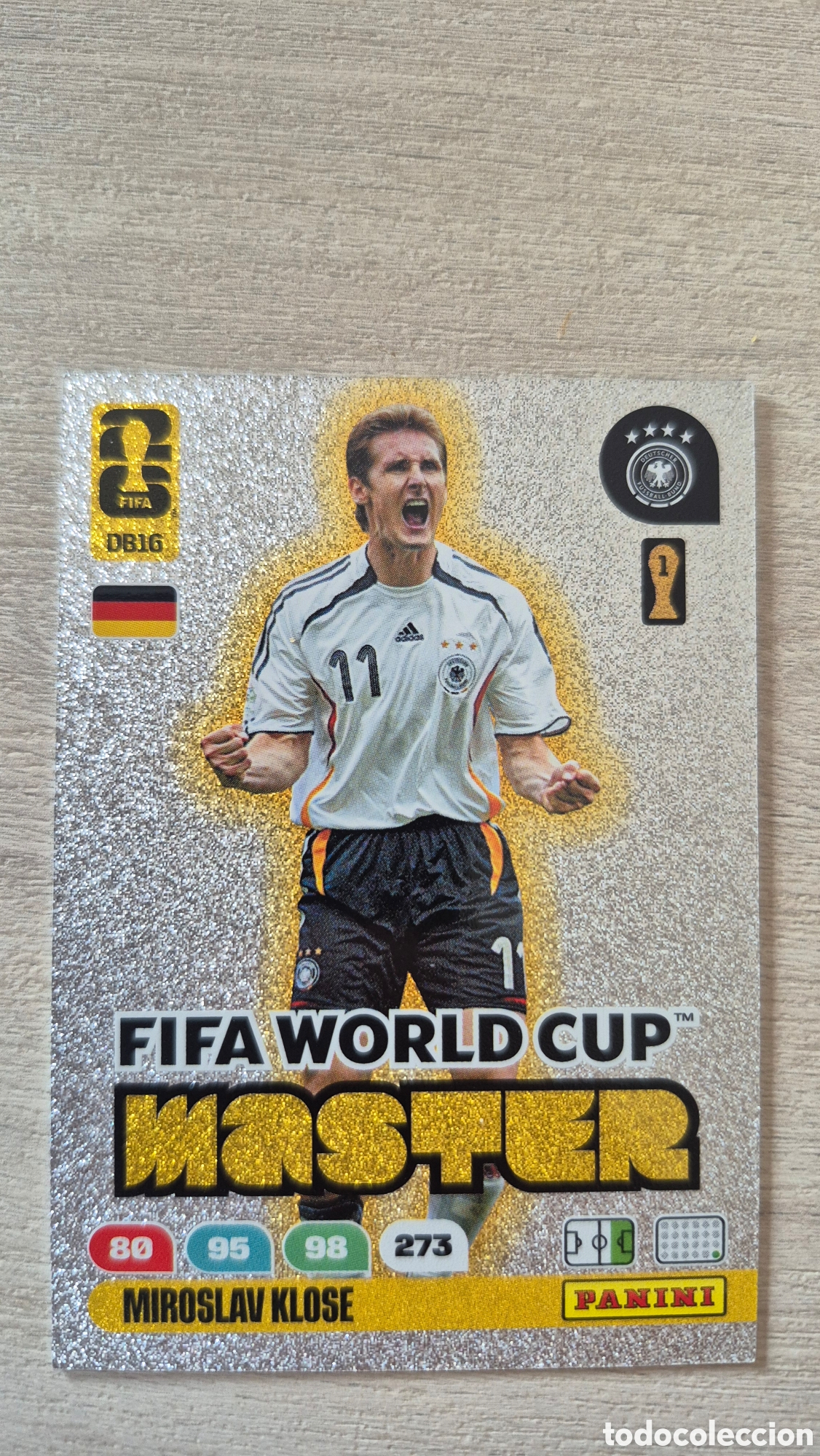 Fu&szlig;ball-Sticker: DB16 FIFA World Cup Master Miroslav Klose Adrenalyn FIFA World Cup 26