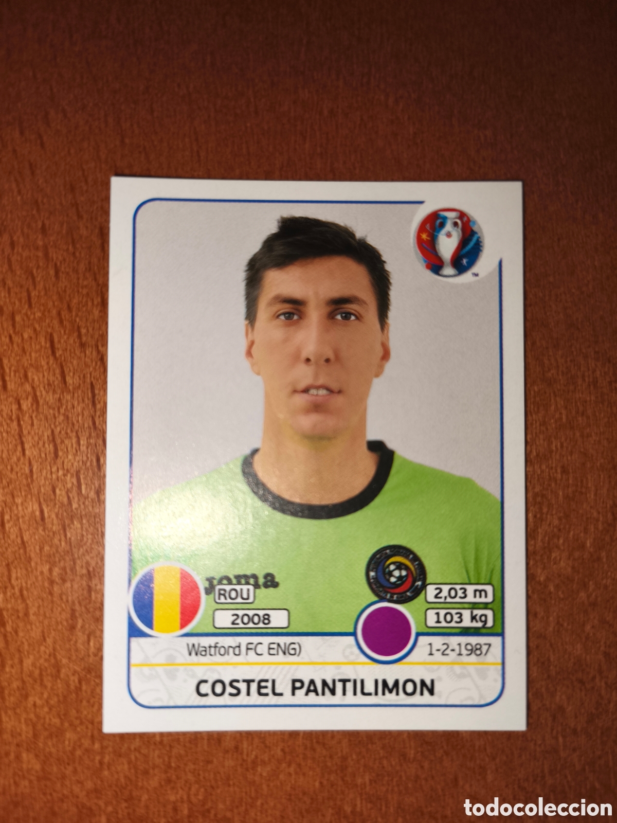 Cromos de Futebol: Costel Pantilimon n&deg;50 UEFA Euro 2016 Ruman&iacute;a