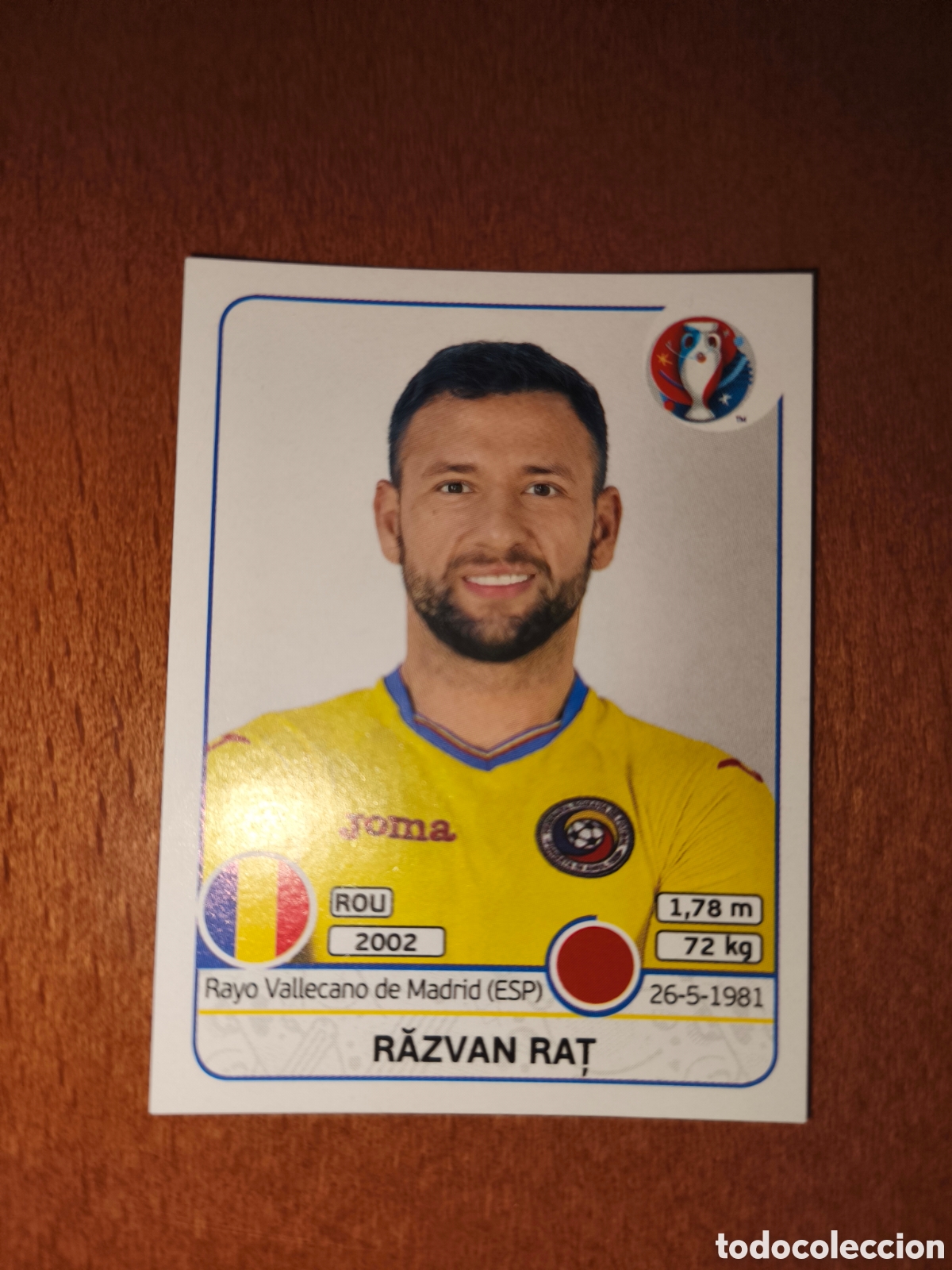 Cromos de F&uacute;tbol: Razvan Rat n&deg;51 UEFA Euro 2016 Ruman&iacute;a