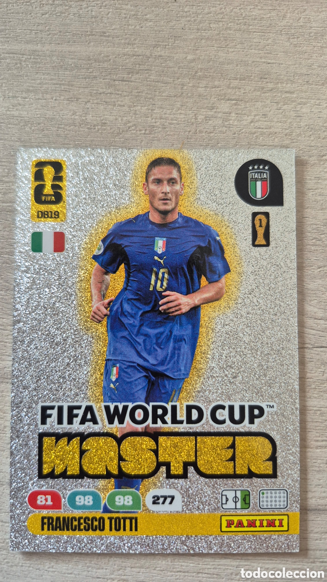 Cromos de F&uacute;tbol: DB19 FIFA World Cup Master Francesco Totti Adrenalyn FIFA World Cup 26