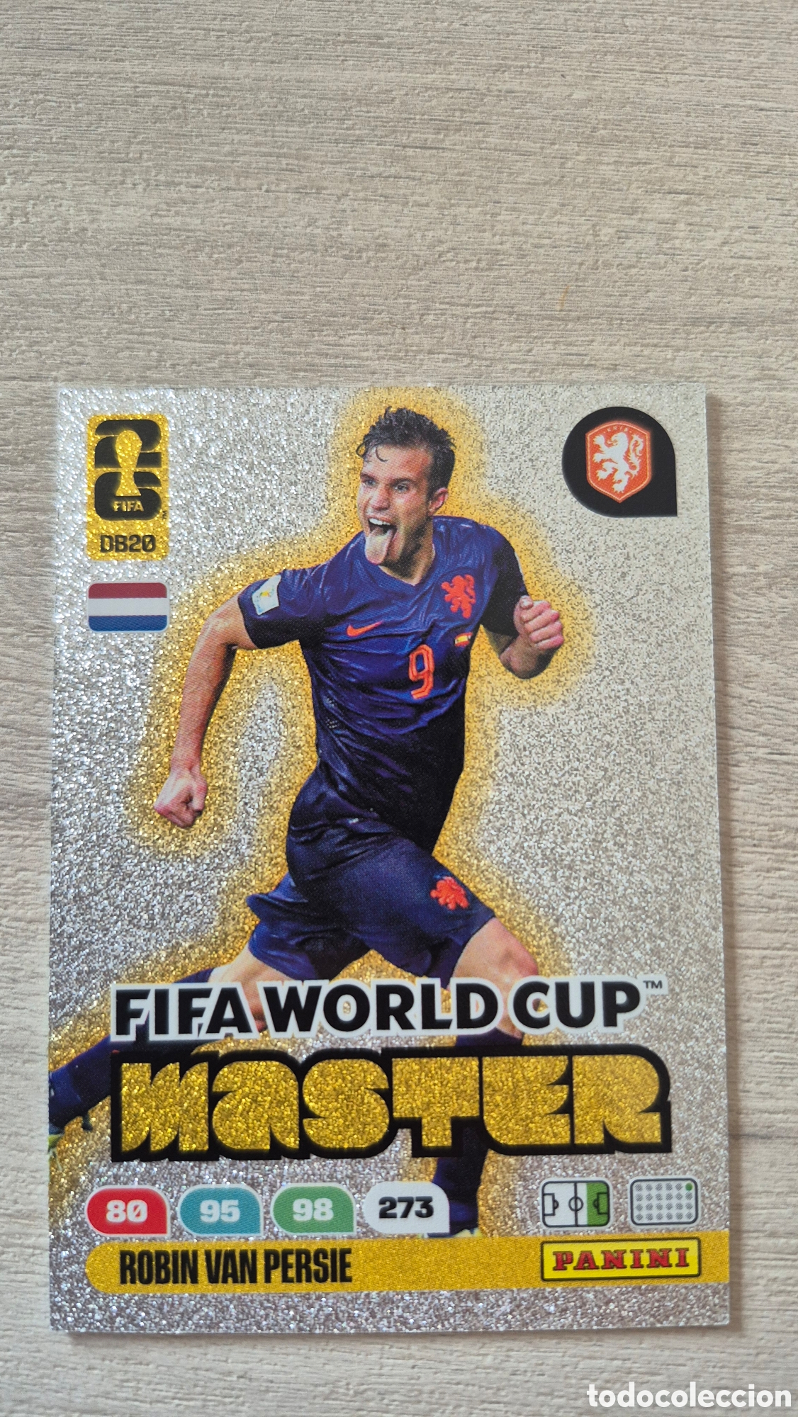 Cromos de F&uacute;tbol: DB20 FIFA World Cup Master Robin Van Persie Adrenalyn FIFA World Cup 26