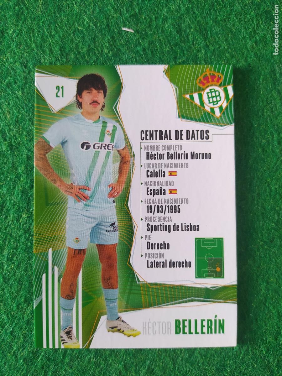 Cromos de F&uacute;tbol: BETIS CARDS 2025 2026 N&ordm; 21 BELLERIN