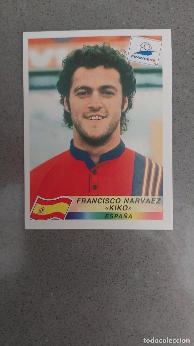 Cromos de Futebol: FRANCISCO NARVAEZ KIKO 242 ESPA&Ntilde;A NO POP UP FRANCIA 1998 98 SIN PEGAR NUNCA PEGADO