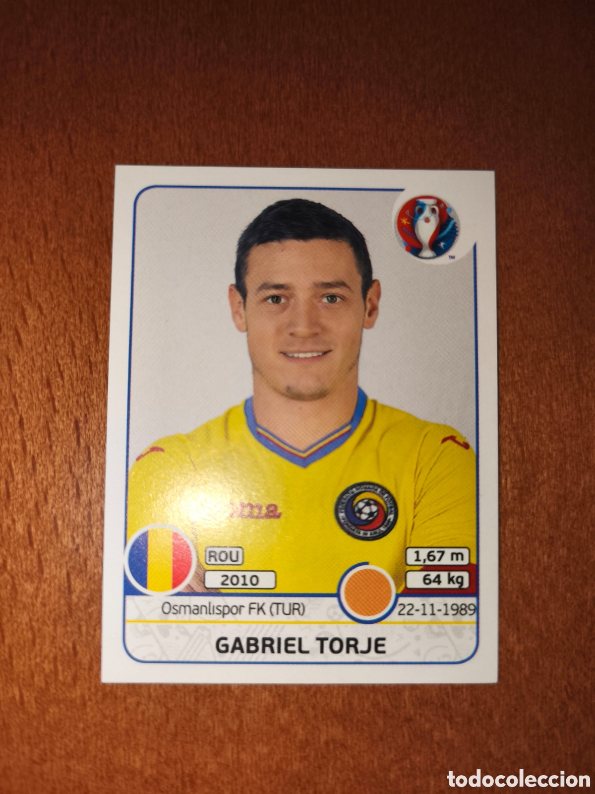 Cromos de Futebol: Gabriel Torje n&deg;63 UEFA Euro 2016 Ruman&iacute;a