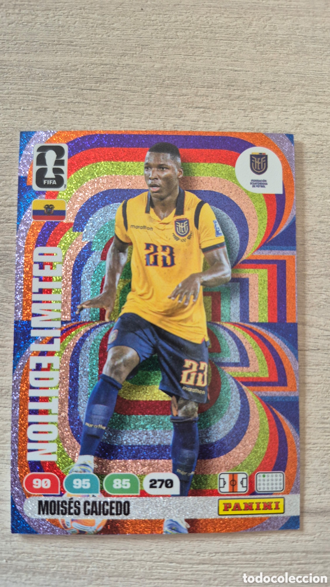 Cromos de F&uacute;tbol: Limited Edition Mois&eacute;s Caicedo Adrenalyn FIFA World Cup 26