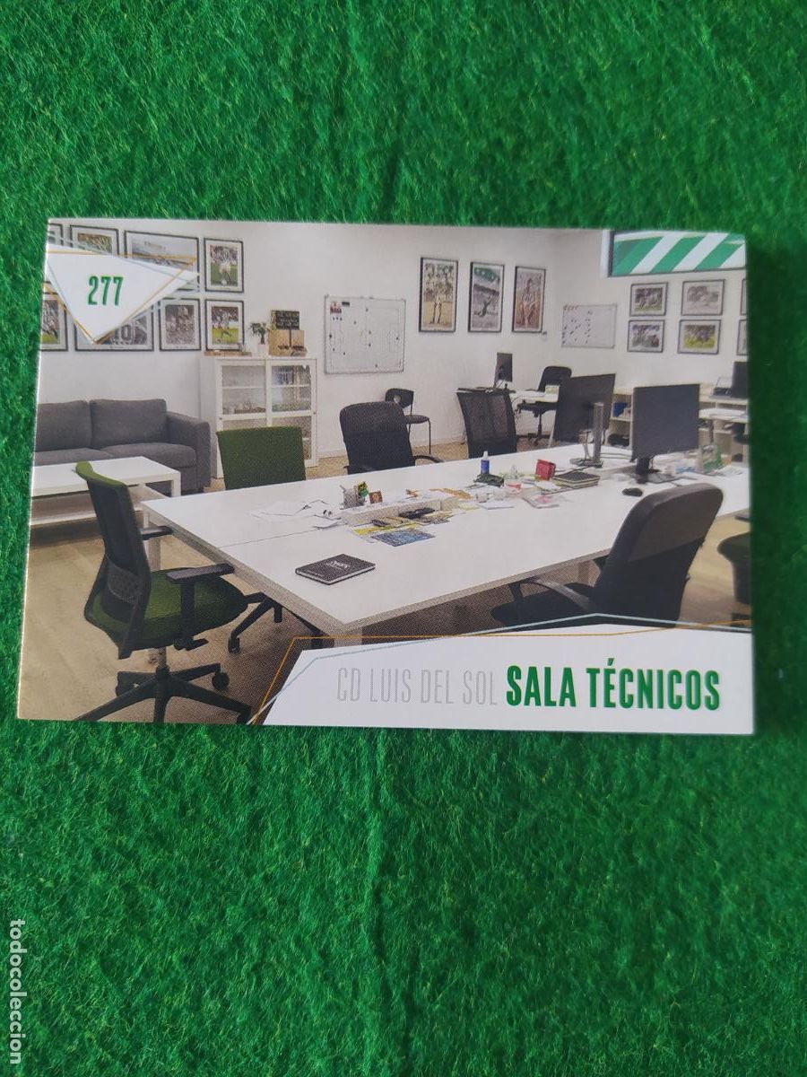 Cromos de F&uacute;tbol: BETIS CARDS 2025 2026 N&ordm; 277 SALA DE TECNICOS
