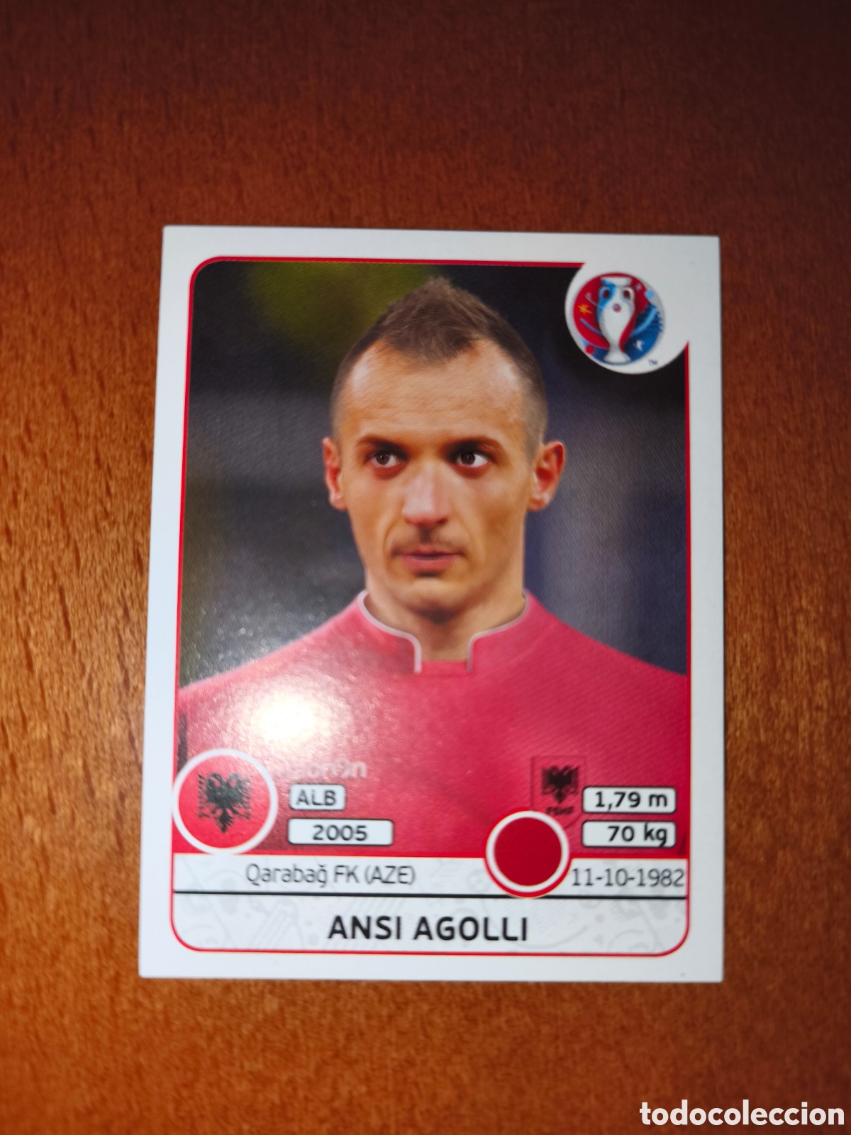 Cromos de F&uacute;tbol: Ansi Agolli n&deg;74 UEFA Euro 2016 Albania