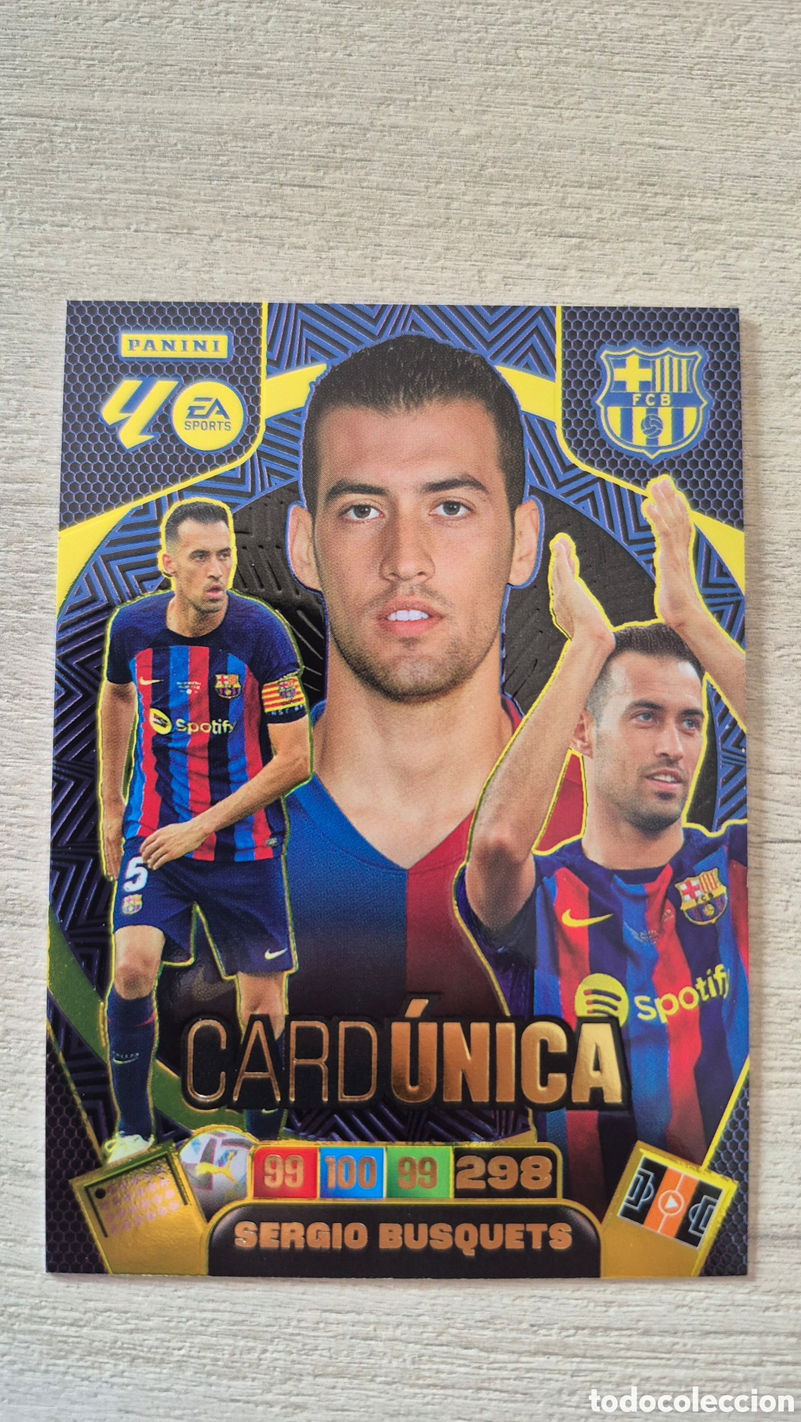 Cromos de F&uacute;tbol: Card &Uacute;nica Sergio Busquets Dreambox Adrenalyn 25/26
