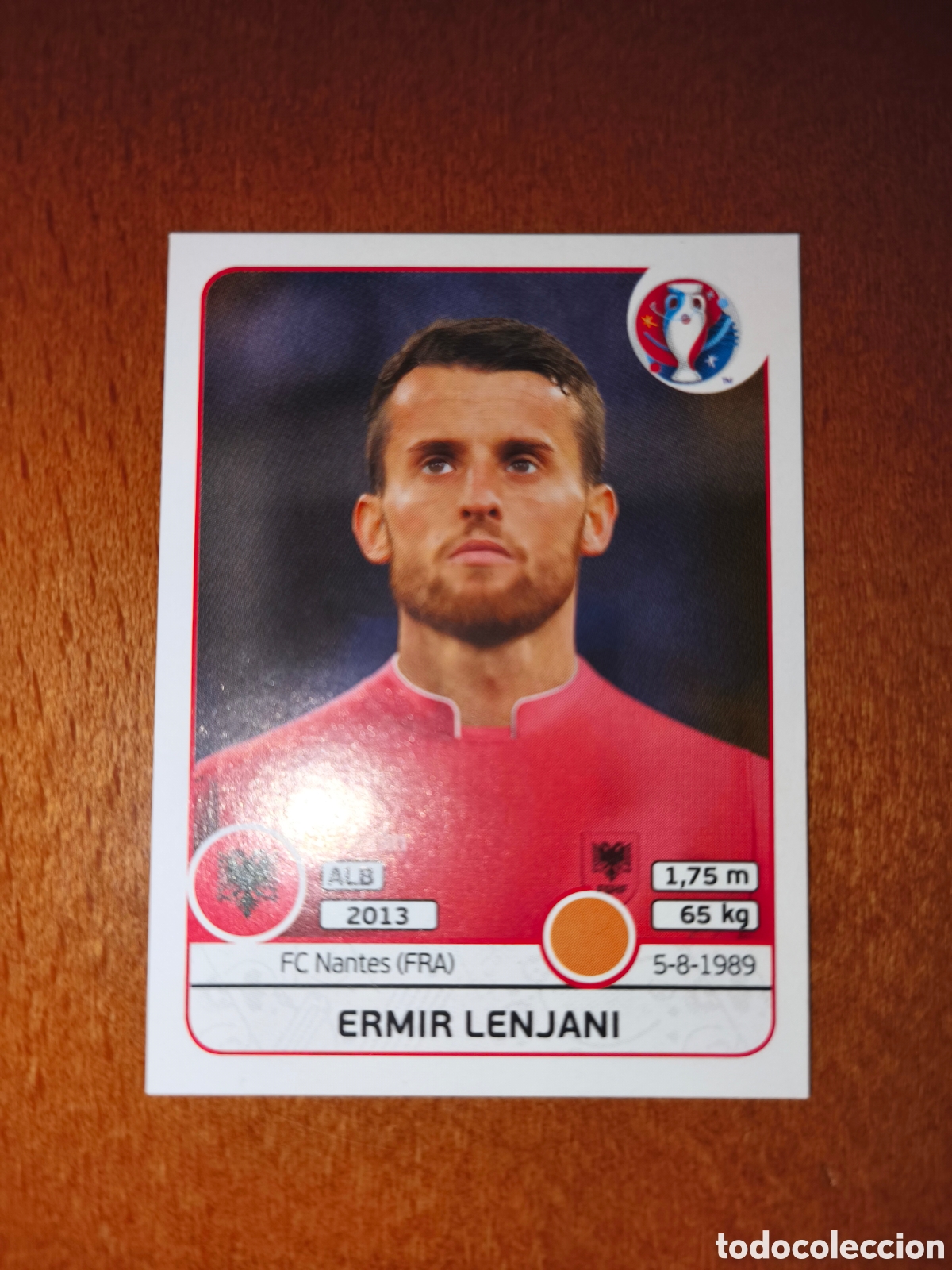 Cromos de F&uacute;tbol: Ermir Lenjani n&deg;80 UEFA Euro 2016 Albania