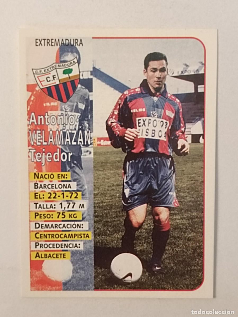Cartes &agrave; collectionner de Football: #435 VELAMAZAN (ULTIMOS FICHAJES) EXTREMADURA C.F. LIGA 98/99 PANINI