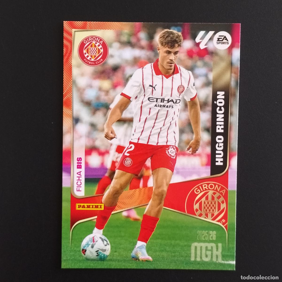 Cromos de F&uacute;tbol: MGK 185 HUGO RINCON FICHA BIS GIRONA CROMOS MEGACRACKS LIGA FUTBOL 2025 2026 25 26